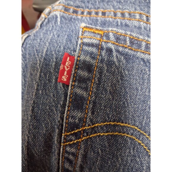 VINTAGE Levi's 501S Denim Blue Jeans Skinny Button Fly Size 28/30 - Picture 3 of 8